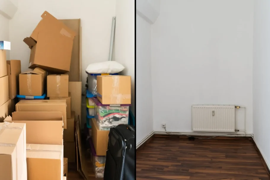 Wohnungsauflösung in Mainz – Vorher-Nachher-Ansicht